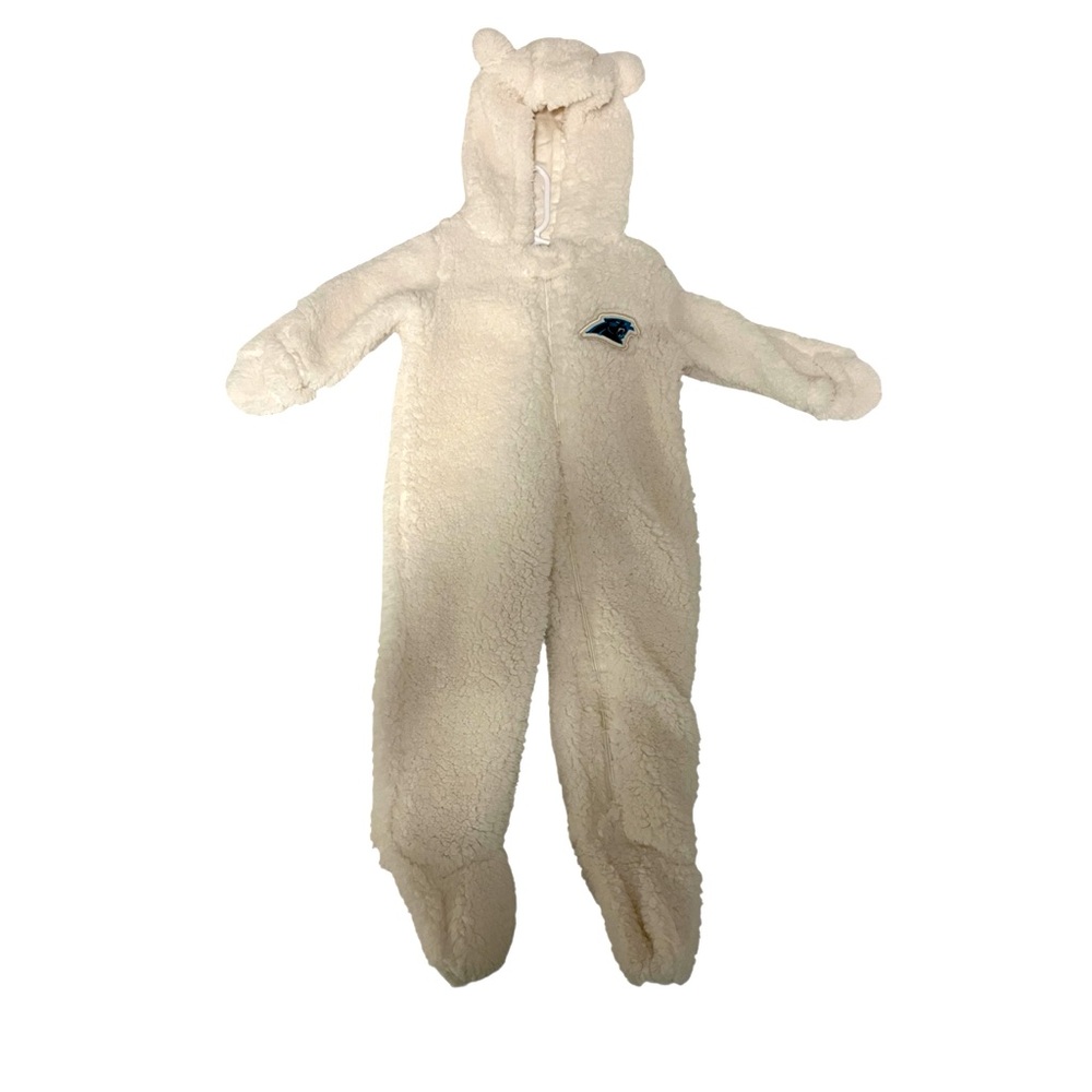 NFL Shop Carolina Panthers Hooded Full-Zip Sleeper Teddy Fuzzy Cozy Bunting